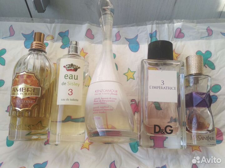 Винтаж парфюм YSL Loccitan DG Sisley Boss