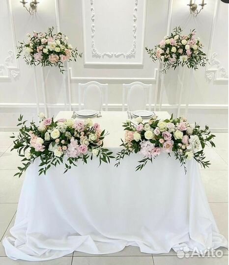 Свадьба живыми цветами