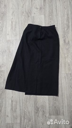 Юбка миди с разрезом 46