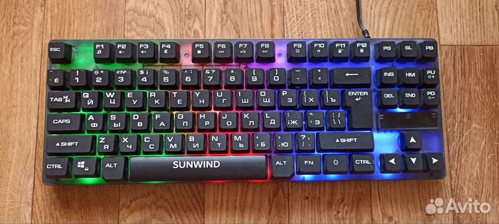 Игровая клавиатура, мембранная клавиатура,sunwind