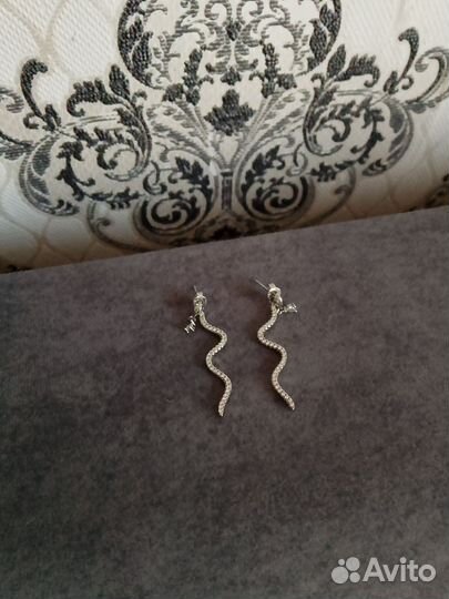 Серьги серебро