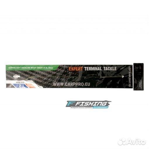 Поводок готовый с крючком и лентяйкой LS №2 25lb