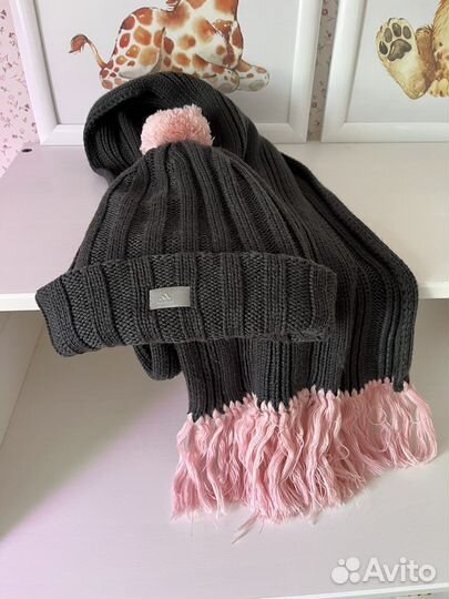 Adidas Комплект шапка и шарф женский