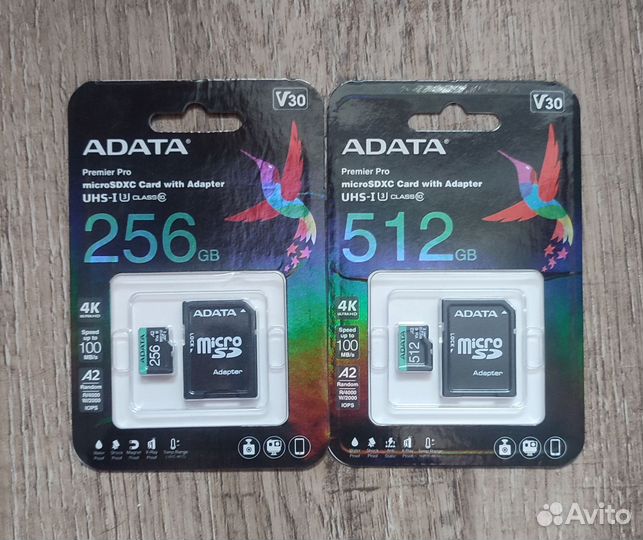 Карта памяти sdxc micro adata v30 256,512 GB