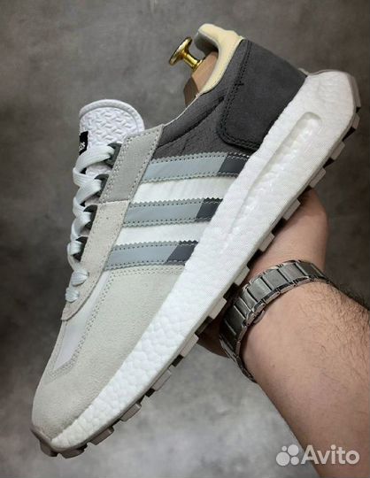 Adidas retropy E5 светло-серые черн разм. 42