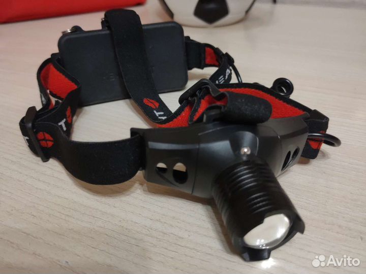 Налобный фонарь аккумуляторный 18650