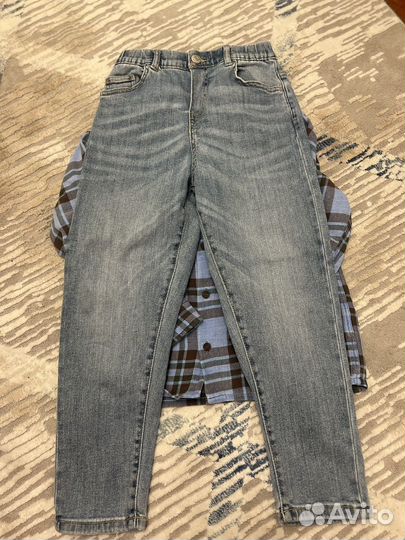 Zara джинсы и рубашка на мальчика