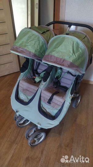 Прогулочная коляска для двойни бу