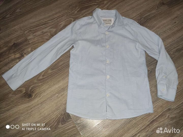 Рубашка zara для мальчика 122