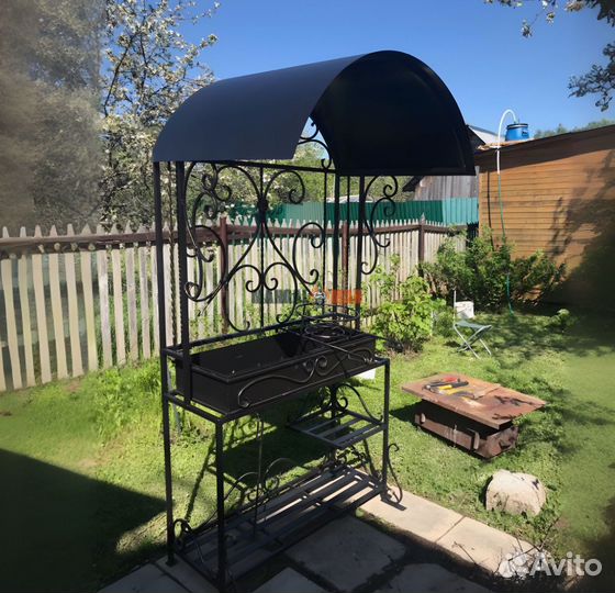 Мангал с крышей