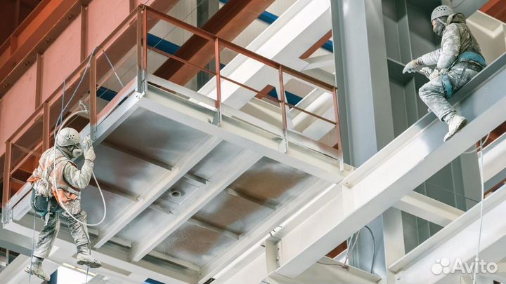 Покраска огнезащитой и антикоррозийными составами