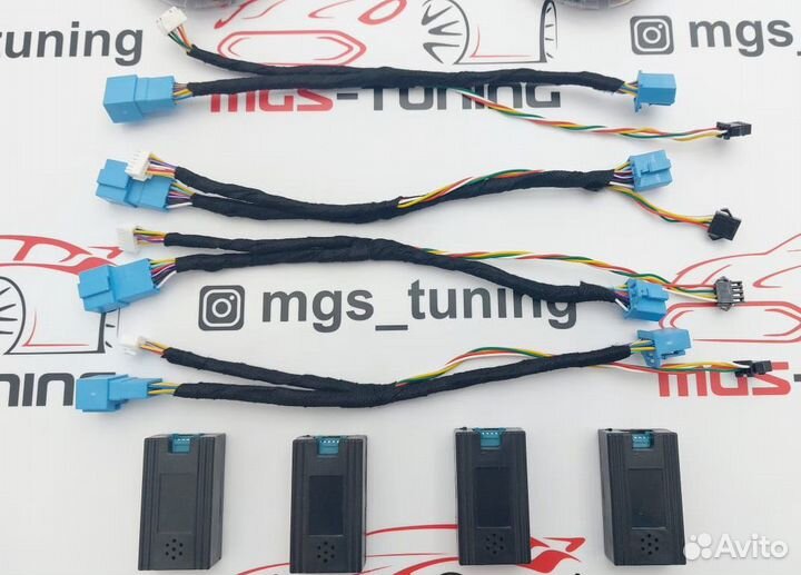 Накладки Burmester в двери с подсветкой W213 64 цв