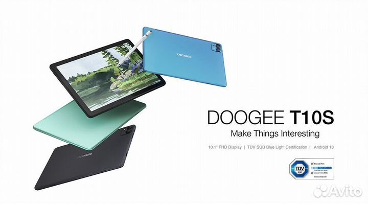 Планшет Doogee T10S 6/128 LTE(2sim). Новый