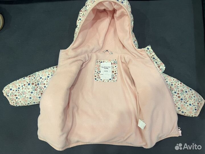 Куртка весенняя для девочки 74 + ботинки 22