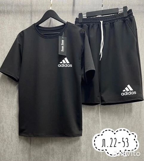 Летний костюм шорты и футболка adidas