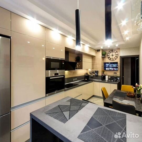 Современная кухня на заказ мдф фасады