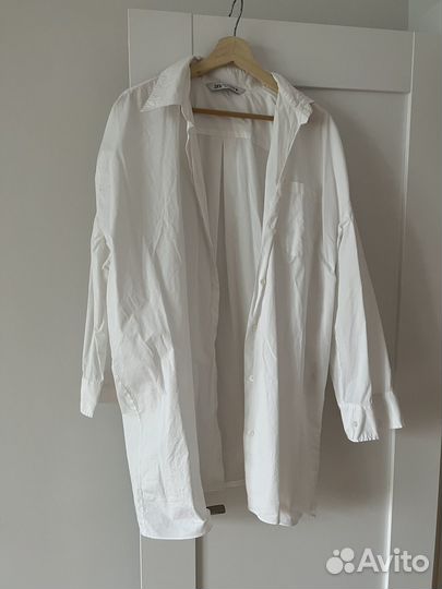 Платье рубашка zara