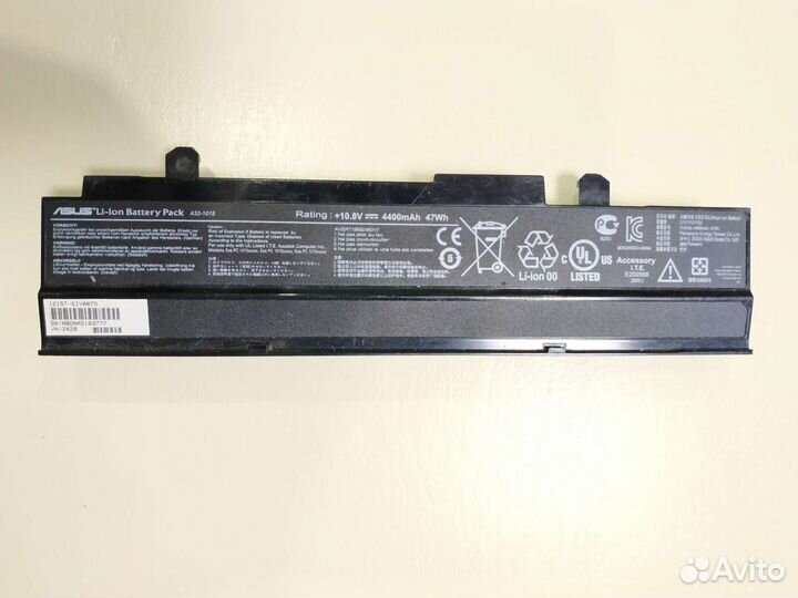 Аккумуляторы для ноутбука asus А 32-1015