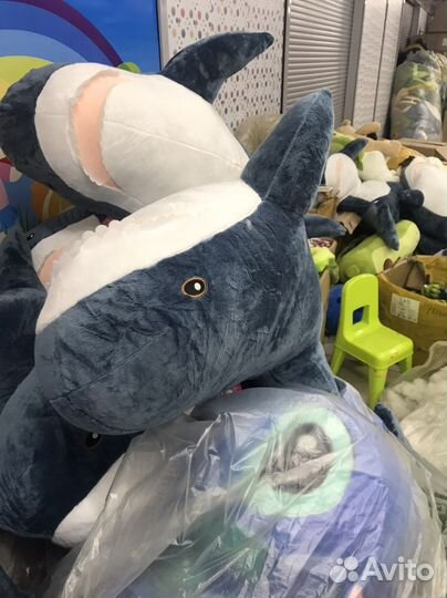 Акула из икеа блохэй 100 см оригинал