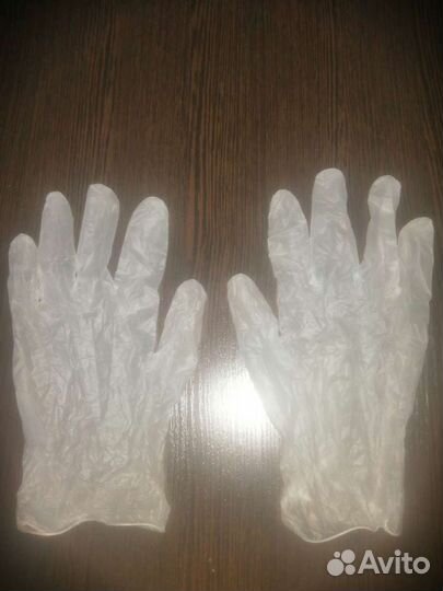Перчатки виниловые