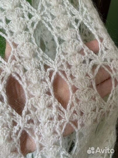 Ажурная шаль(палантин) свадебная