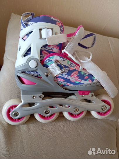 Роликовые коньки детские раздвижные размер 31-36