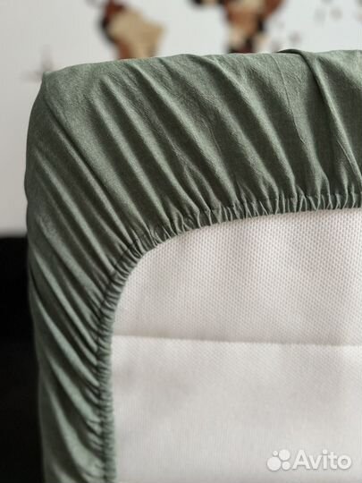 Простынь на резинке 120х60х20