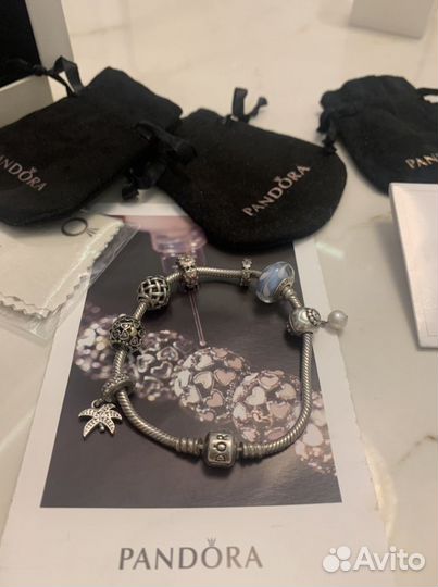 Pandora браслет с шармами