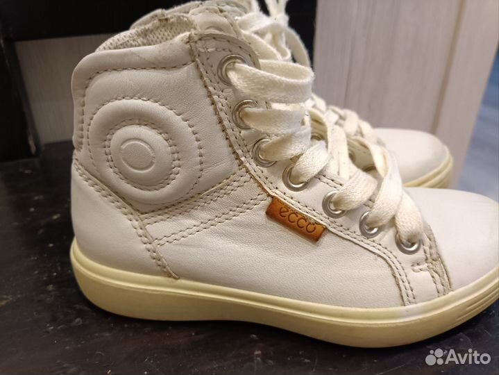 Кросовки кожаные ecco