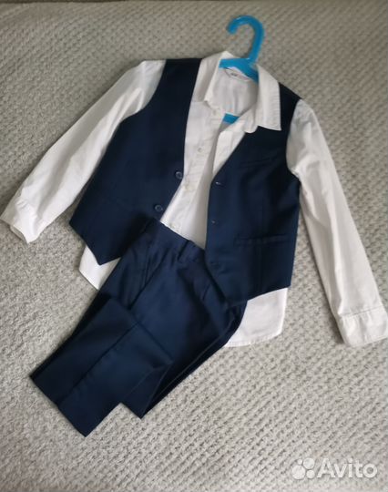 Школьный костюм для мальчика синий 116 122