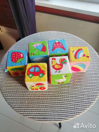 Мягкие кубики большие