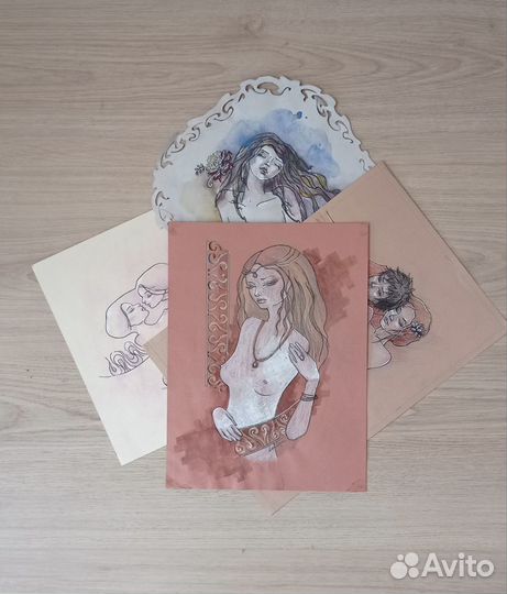 Графические картины(портрет, эротика)листайте фото