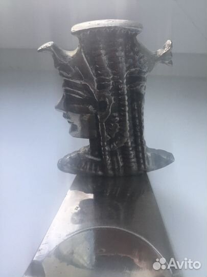 Пепельница металлическая винтажная