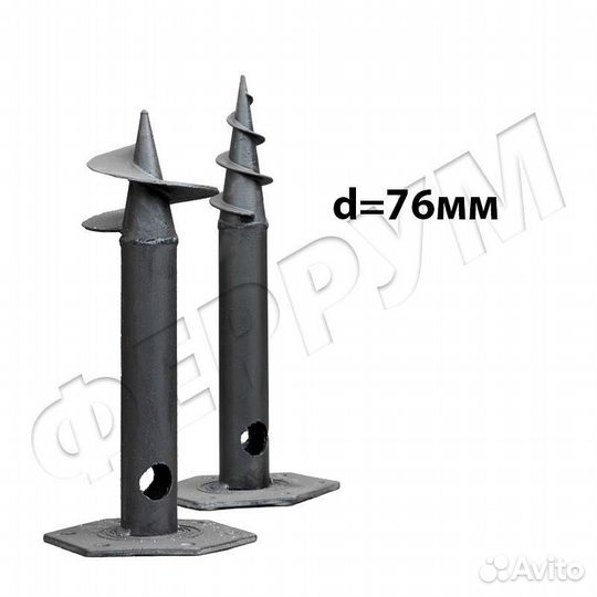 Свая винтовая св76Ш10