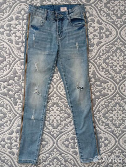 Джинсы для девочки 128