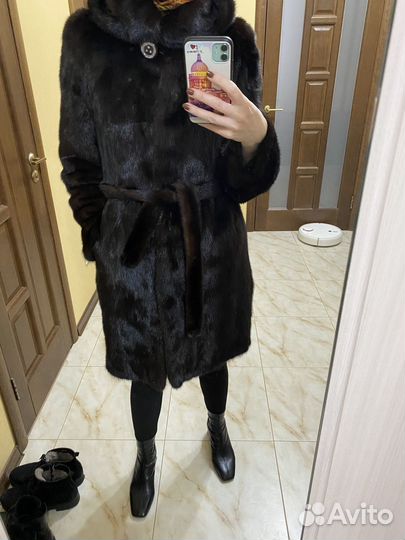Шуба женская норковая бу