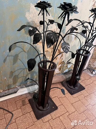 Роза кованая из железа