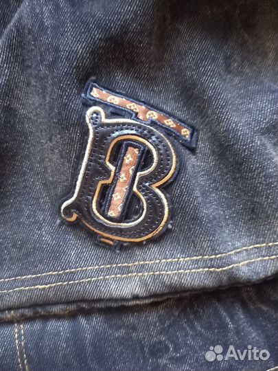 Стильный джинсовый теплый костюм на 44 размер