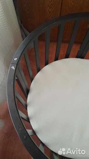 Детская кроватка трансформер с 2 матрасами