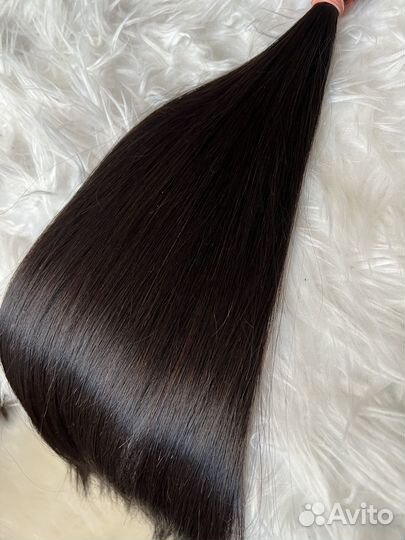 Волосы для наращивания 60 см черные 1В