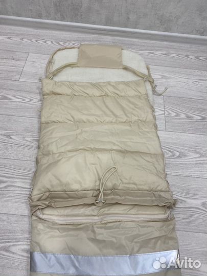 Зимний конверт в коляску на овчине