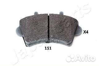 Колодки тормозные дисковые, комплект PA151AF Ja