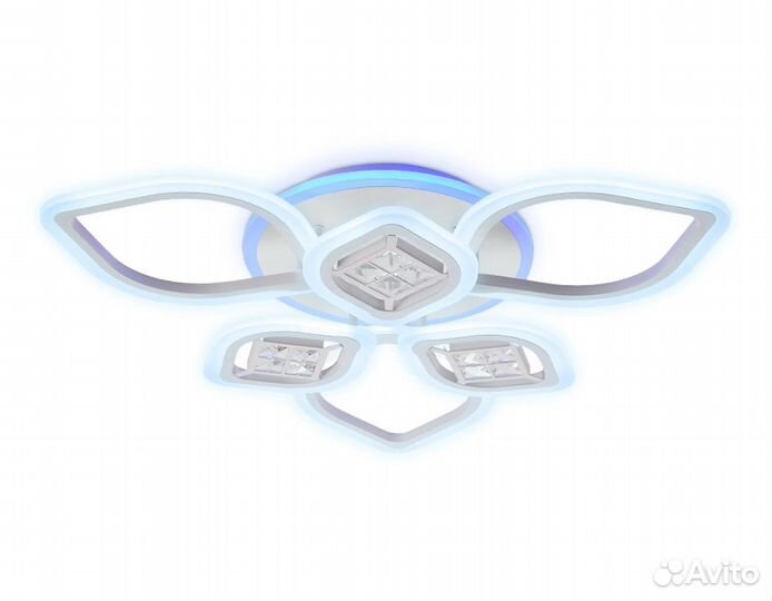 Люстра FA282/3+3 WH белый 116W 660*600*120 пду