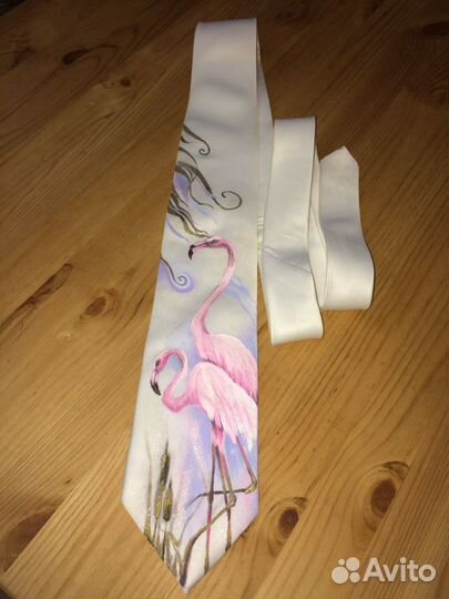 Галстук новый «Фламинго» : Подарок девушке модный