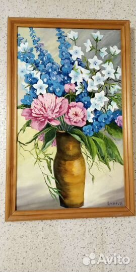 Картина маслом на холсте цветы