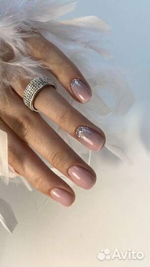 Комбинированный маникюр с покорытием гель лак