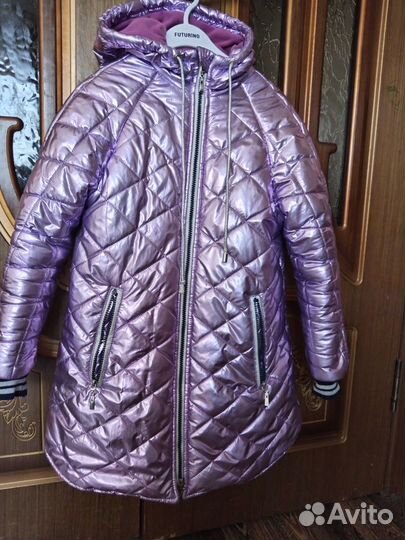 Куртка-пальто демисезонное для девочки