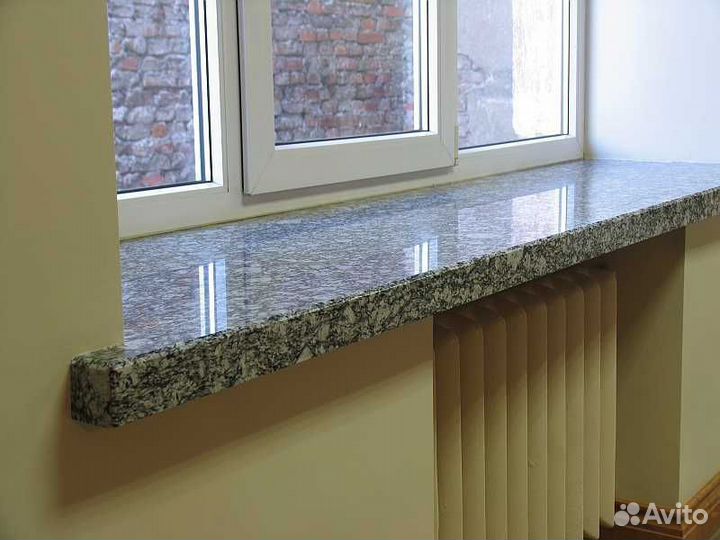Подоконник из искусственного камня с замером