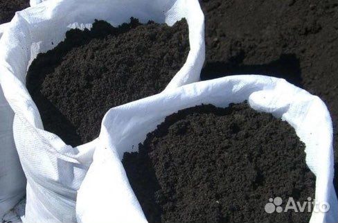 Земля плодородная в мешках чернозем в мешках