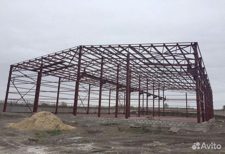 Ангар быстровозводимый из сэндвич панелей